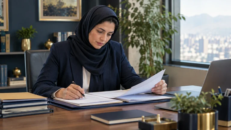 تصویر مفهومی تنظیم لایحه دفاعیه و پیگیری پرونده در مراجع کار